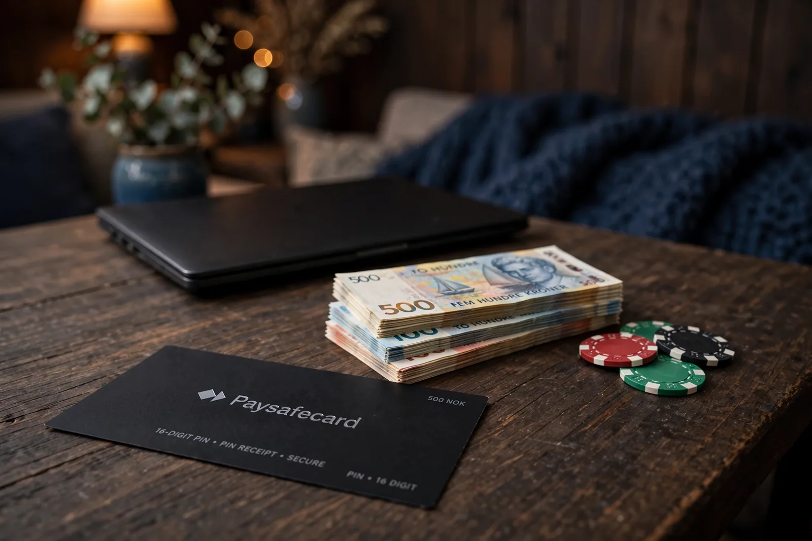Norske casinoer med Paysafecard: innskudd og uttak